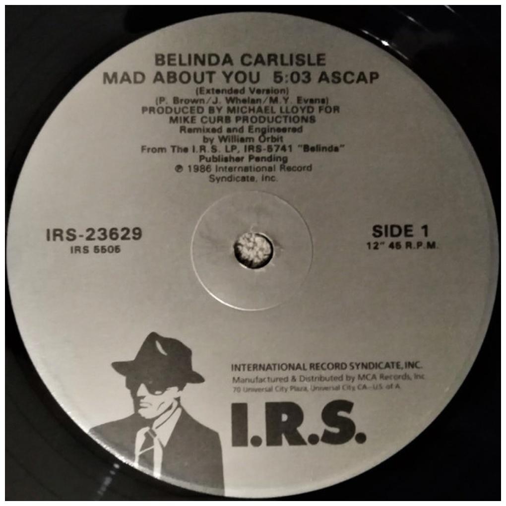 BELINDA CARLISLE - MAD ABOUT YOU | 12" MAXI SINGLE VINILO USADO
