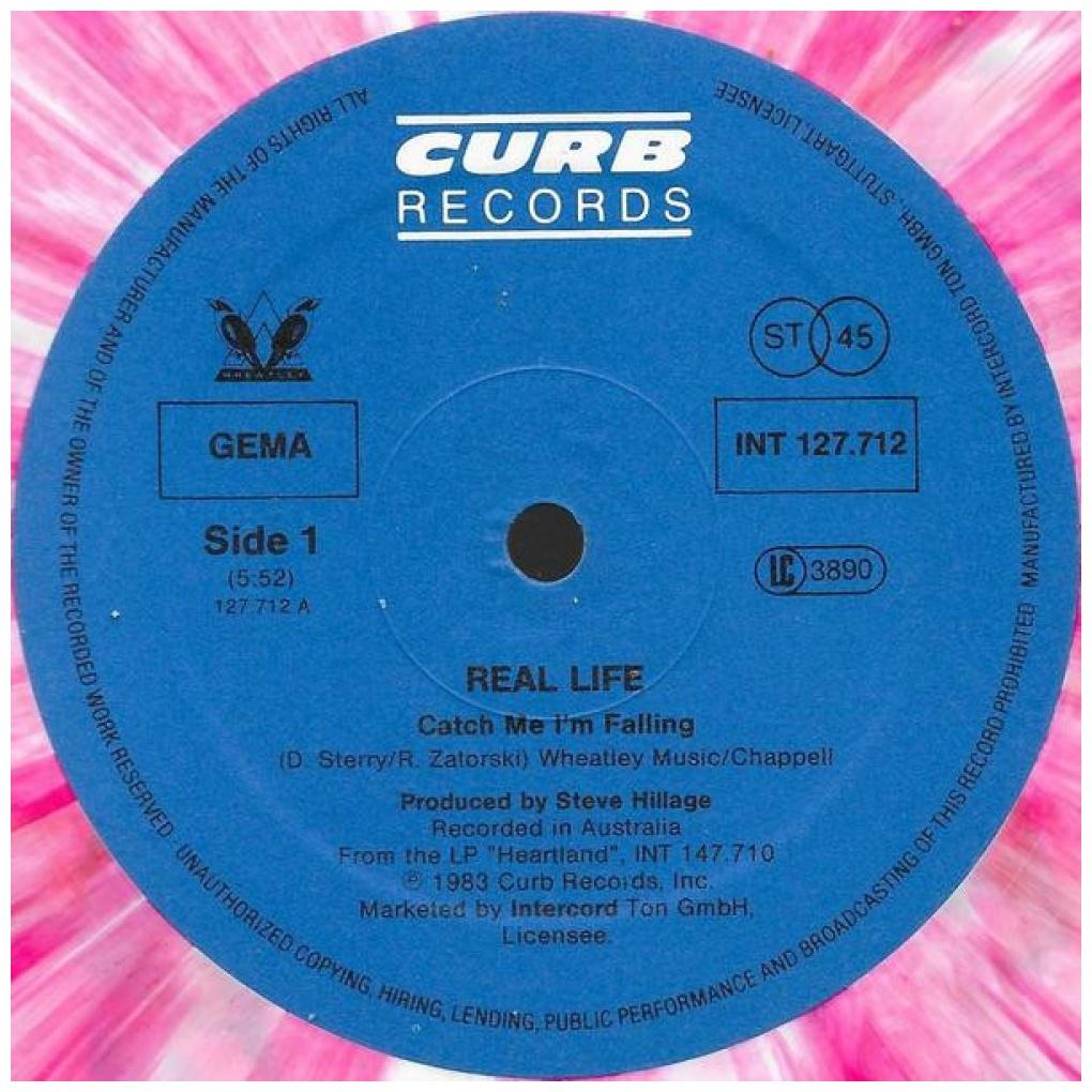 REAL LIFE - CATCH ME AN FALLING (PLATTE IN MEHRFARBIGEM VINYL) | 12'' MAXI SINGLE USADO