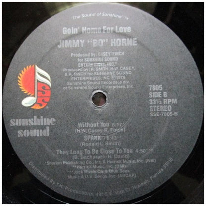 JIMMY "BO" HORNE ‎ - GOIN' HOME FOR LOVE | VINILO USADO