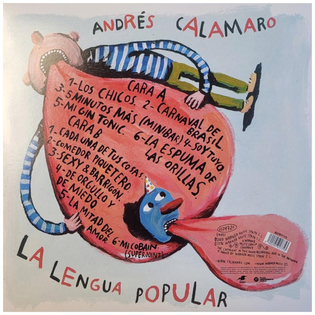 ANDRES CALAMARO - LA LENGUA POPULAR | VINILO