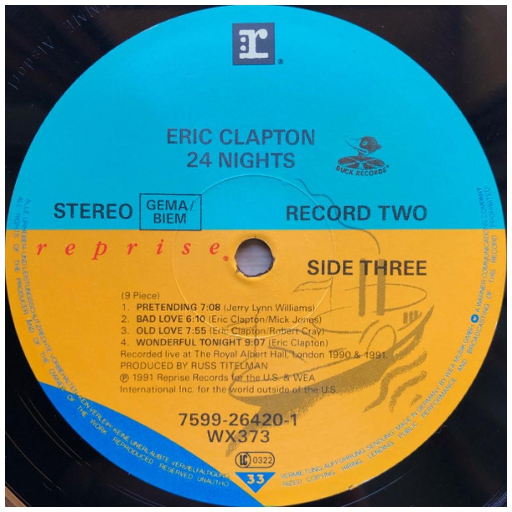 ERIC CLAPTON - 24 NIGHTS (2LP) | VINILO USADO