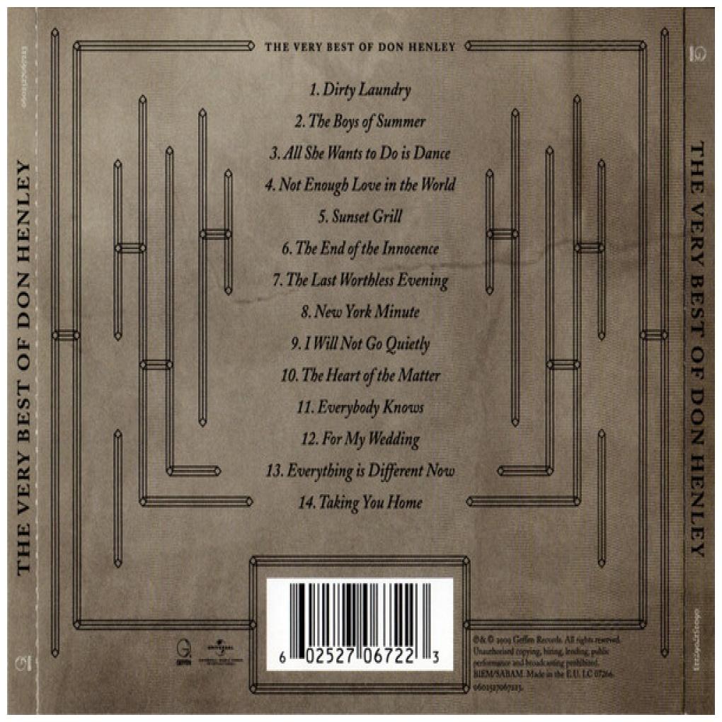 DON HENLEY - THE VERY BEST | CD