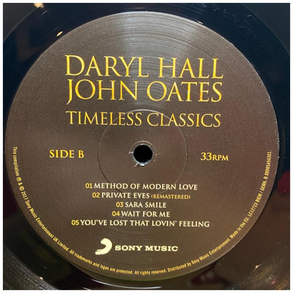 DARYL HALL AND JOHN OATES - TIMELESS CLASSICS (2LP) | VINILO