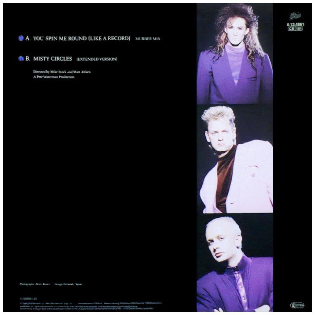 DEAD OR ALIVE - YOU SPIN ME ROUND (LIKE A RECORD) | 12'' MAXI SINGLE USADO