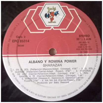 ALBANO Y ROMINA POWER - SHARAZAN: CANTAN EN ESPAÑOL | VINILO USADO