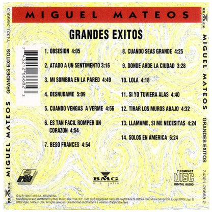 MIGUEL MATEOS - GRANDES EXITOS | CD