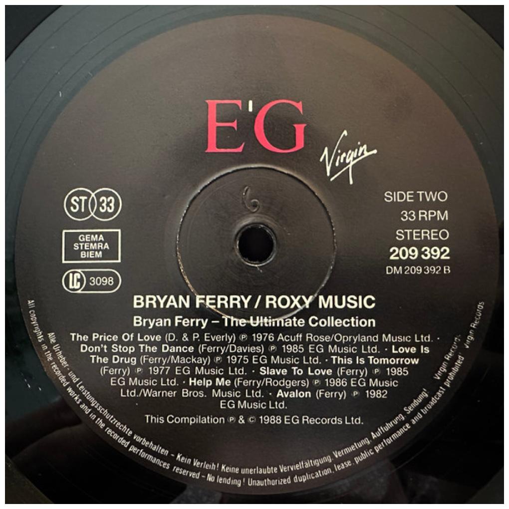 BRYAN FERRY & ROXY MUSIC - THE ULTIMATE COLLECTION | VINILO USADO
