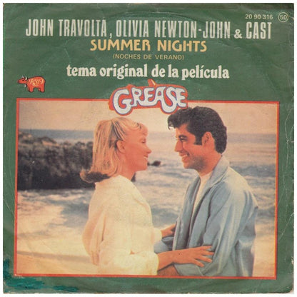 OLIVIA NEWTON JOHN & JOHN TRAVOLTA - GREASE | 7" SINGLE USADO