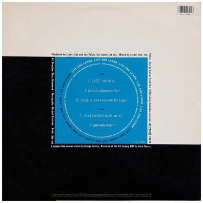 JOE PUBLIC - LIVE & LEARN | 12" MAXI SINGLE VINILO USADO