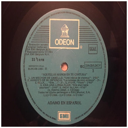 ADAMO - LAS 24 MEJORES CANCIONES EN ESPAÑOL (2LP) | VINILO USADO