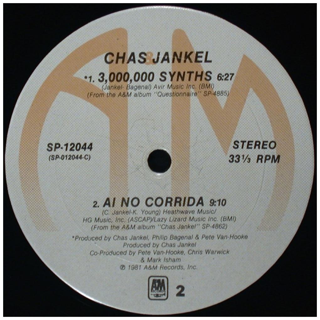 CHAS JANKEL - GLAD TO KNOW YOU | 12" MAXI SINGLE VINILO USADO
