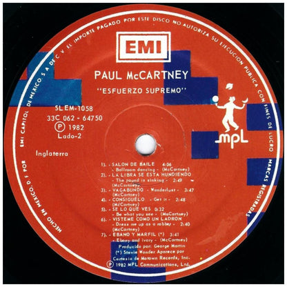 PAUL MCCARTNEY - TUG OF WAR  (MEX) | VINILO USADO