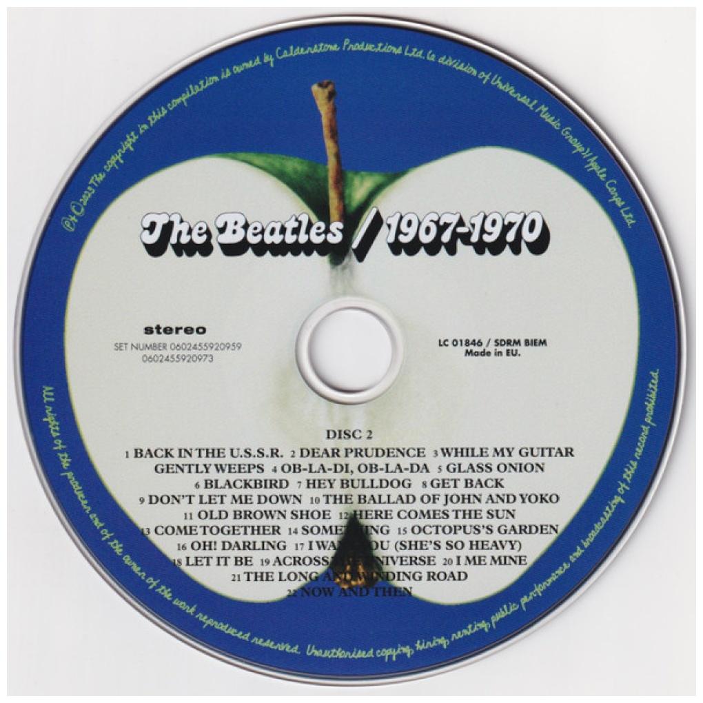 BEATLES  - 1967-1970: THE BLUE ALBUM (2CD) | CD