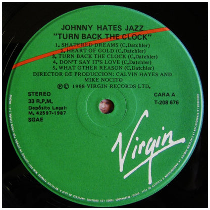 JOHNNY HATES JAZZ - TURN BACK THE CLOCK | VINILO USADO