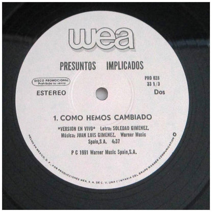 PRESUNTOS IMPLICADOS - COMO HEMOS CAMBIADO | 12" MAXI SINGLE VINILO USADO