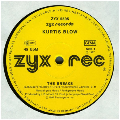 KURTIS BLOW - THE BREAKS | 12'' MAXI SINGLE USADO