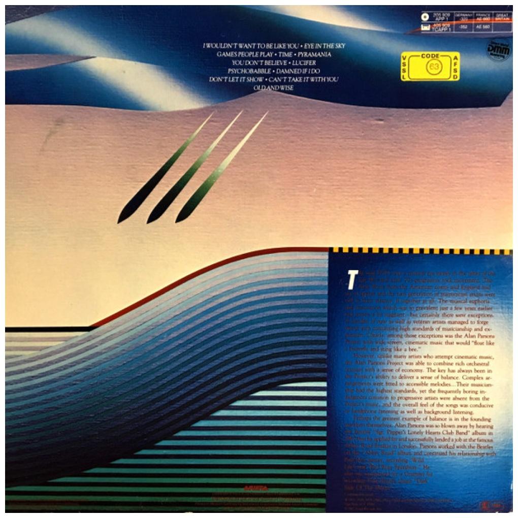ALAN PARSONS PROJECT - THE BEST OF | VINILO USADO