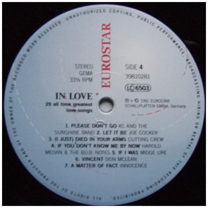 IN LOVE - 29 ALL TIME GREATEST LOVE SONGS (2LP) | VINILO USADO