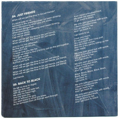 AMY WINEHOUSE - BACK TO BLACK | CD
