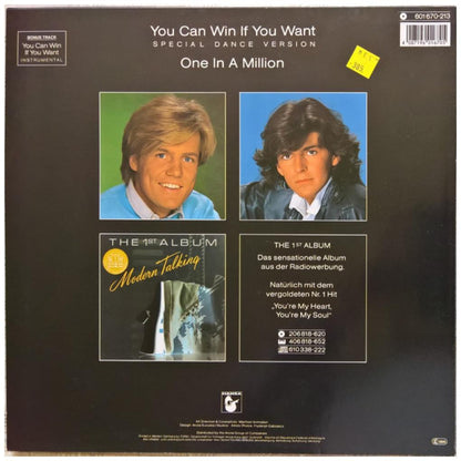 MODERN TALKING - YOU CAN WIN IF YOU WANT | 12'' MAXI SINGLE USADO