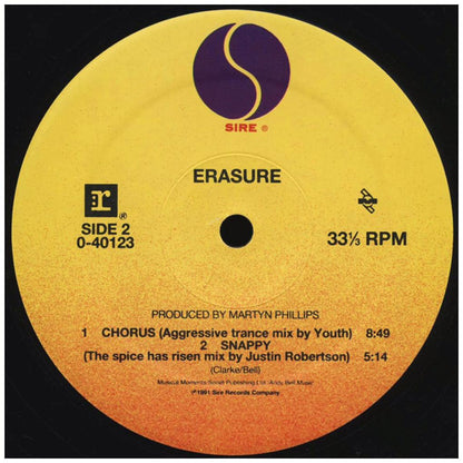 ERASURE - CHORUS | 12'' MAXI SINGLE USADO