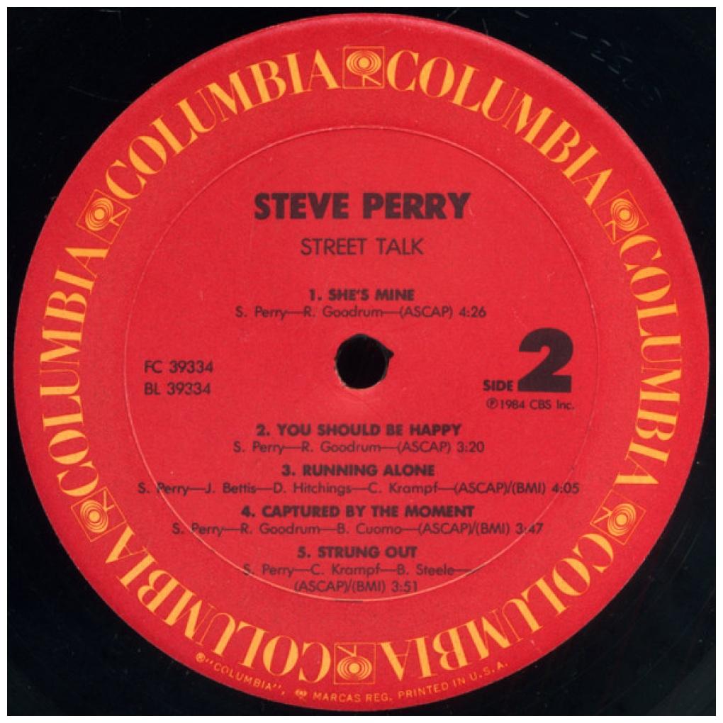 STEVE PERRY - STREET TALK | VINILO USADO