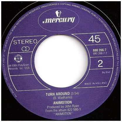 ANIMOTION - OBSESSION | 7" SINGLE USADO