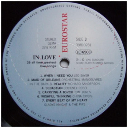 IN LOVE - 29 ALL TIME GREATEST LOVE SONGS (2LP) | VINILO USADO