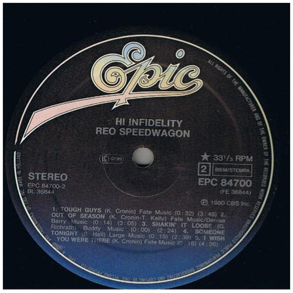 R.E.O. SPEEDWAGON - HI-INFIDELITY | VINILO USADO