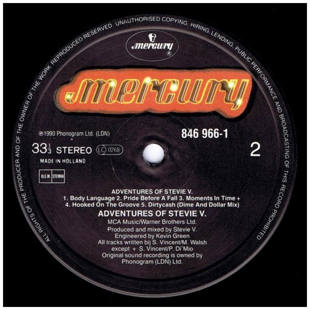 STEVIE V - ADVENTURES OF STEVIE V | VINILO USADO