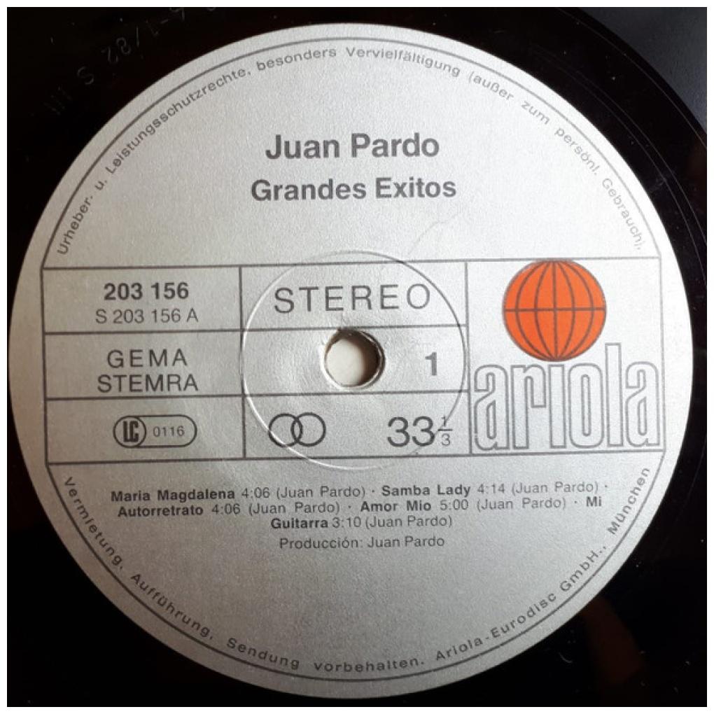 JUAN PARDO - GRANDE EXITOS | VINILO USADO