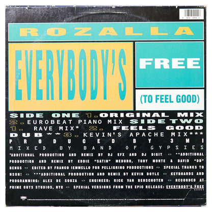 ROZALLA - EVERYBODY S FREE (TO FEEL GOOD) | 12" MAXI SINGLE USADO