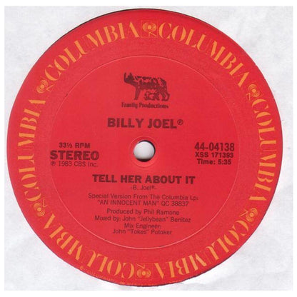 BILLY JOEL - TELL HER ABOUT IT | 12" MAXI SINGLE VINILO