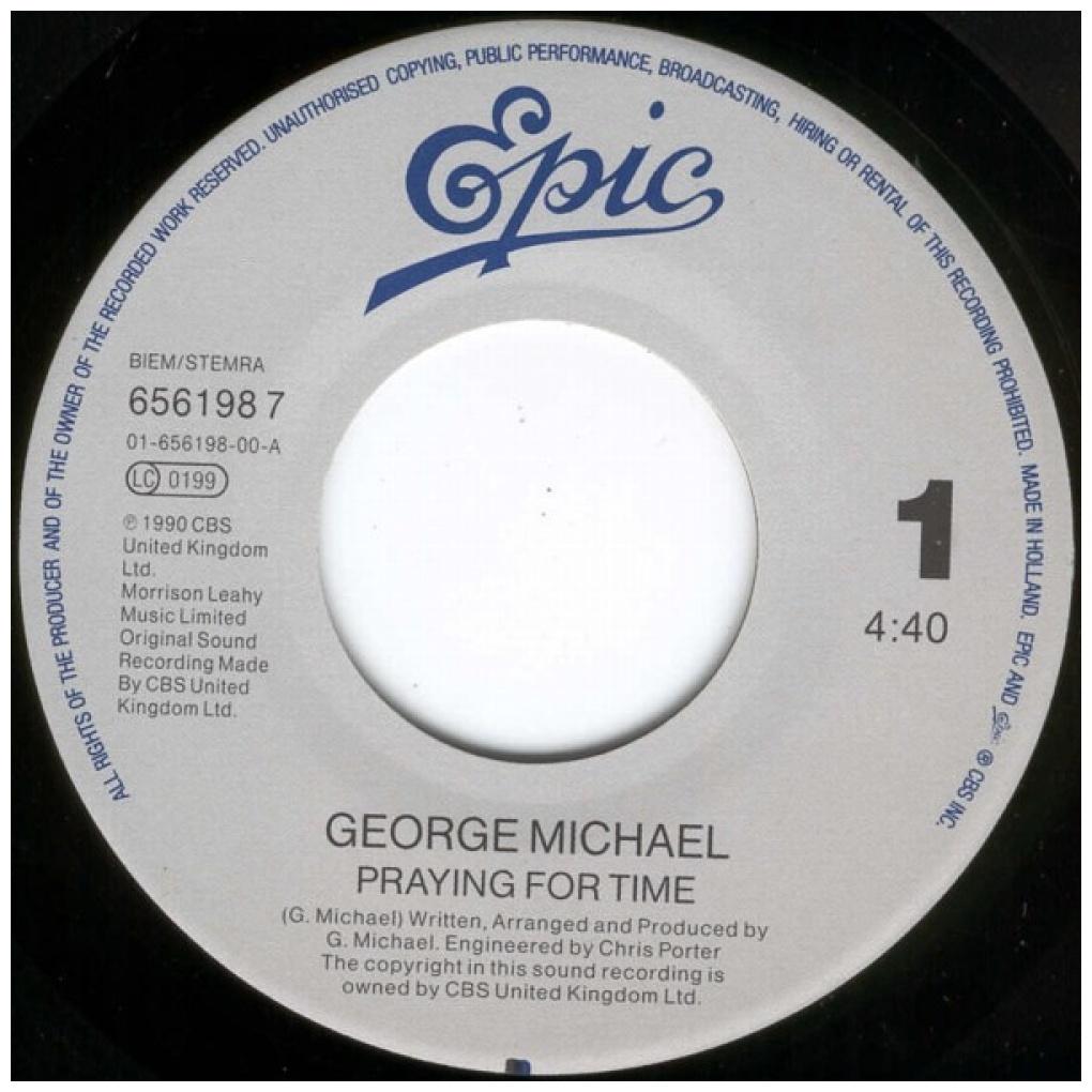 GEORGE MICHAEL - PRAYING FOR TIME | 7" SINGLE USADO