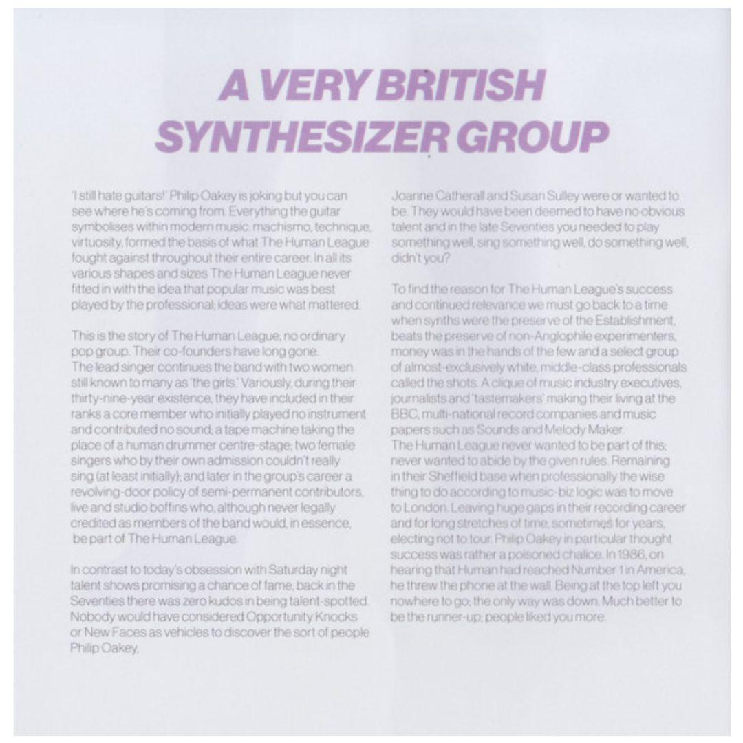 HUMAN LEAGUE - ANTHOLOGY A VERY BRITISH SYNTHESIZER (2CD) | CD