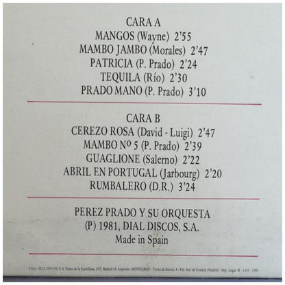 PEREZ PRADO - PEREZ PRADO Y SU ORQUESTA | VINILO USADO