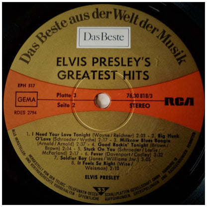 ELVIS PRESLEY - GREATEST HITS (6LP) | VINILO USADO