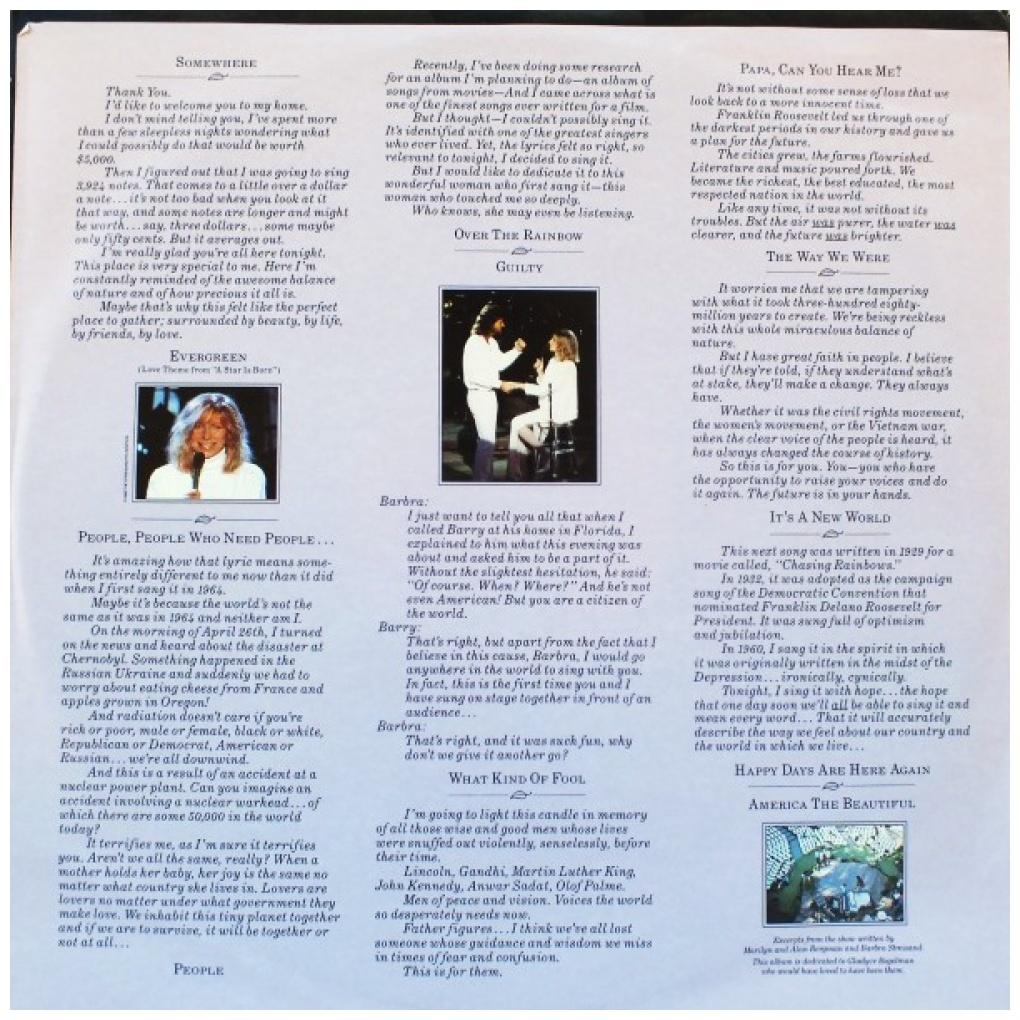 BARBRA STREISAND - ONE VOICE | VINILO USADO