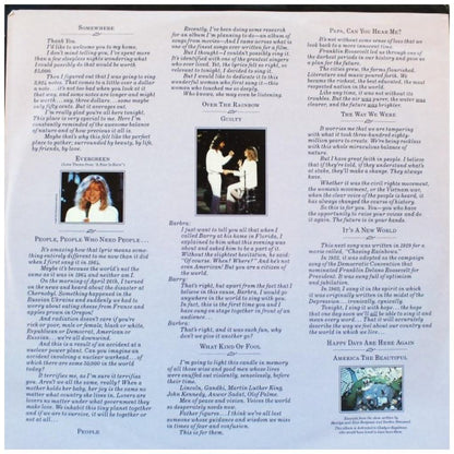 BARBRA STREISAND - ONE VOICE | VINILO USADO