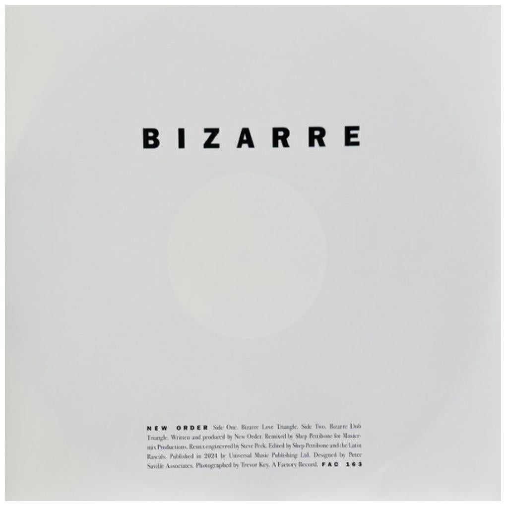 NEW ORDER - BIZARRE LOVE TRIANGLE (12" MAXI SINGLE) | VINILO