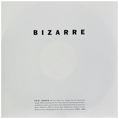 NEW ORDER - BIZARRE LOVE TRIANGLE (12" MAXI SINGLE) | VINILO