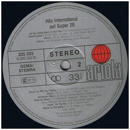 HITS INTERNATIONAL - AUF SUPER 20 | VINILO USADO