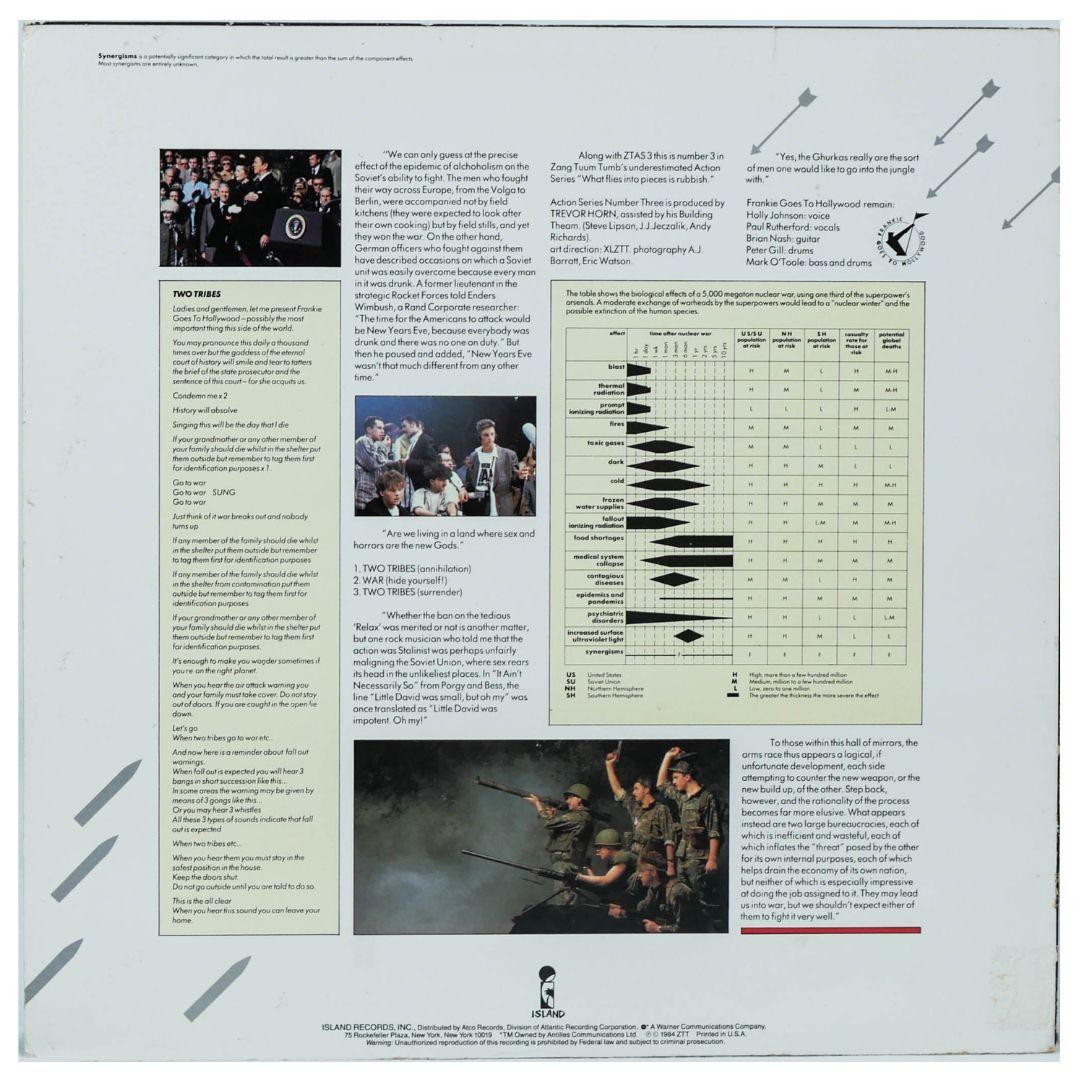 FRANKIE GOES TO HOLLYWOOD - TWO TRIBES | 12" MAXI SINGLE USADO
