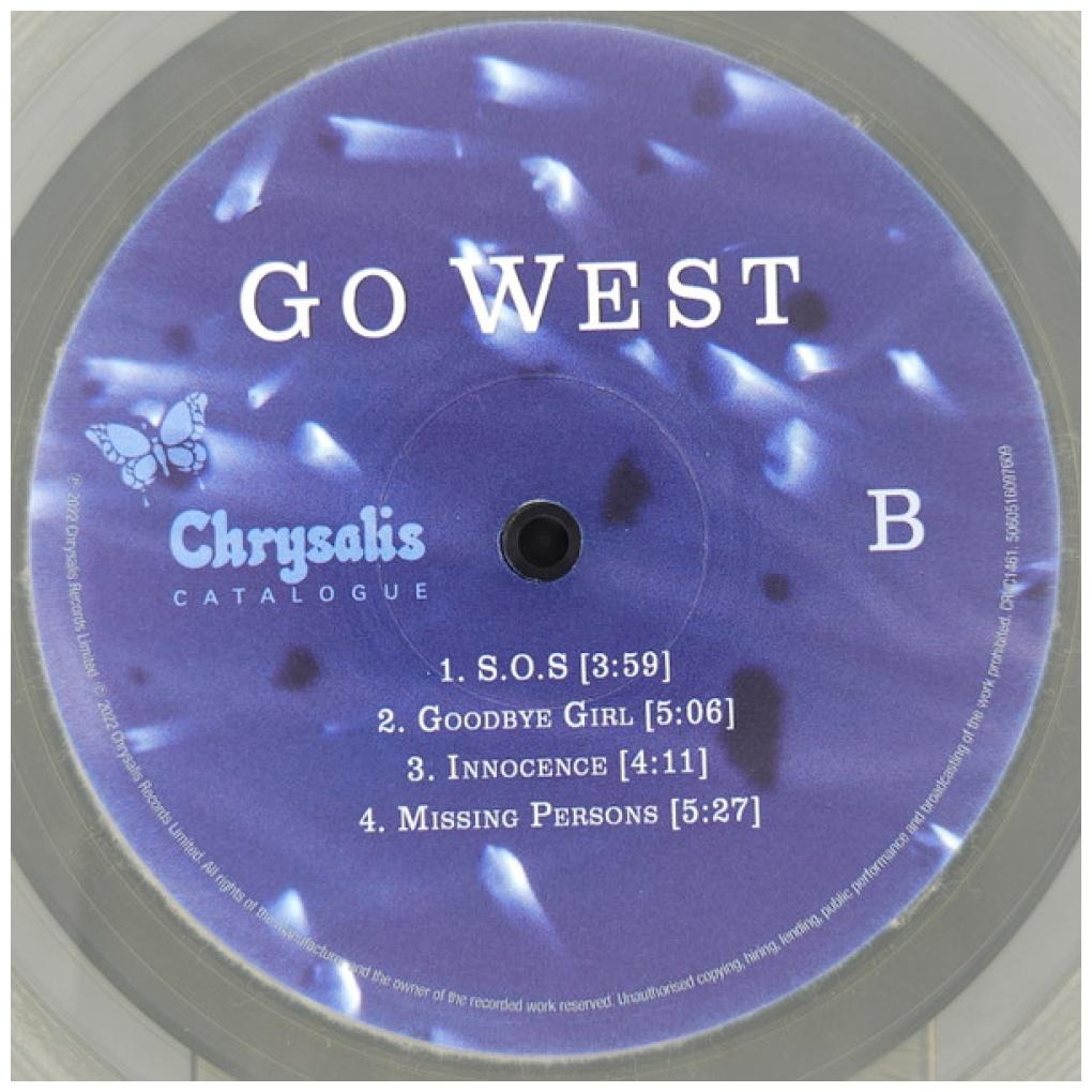 GO WEST - GO WEST (CLEAR VYNYL) | VINILO