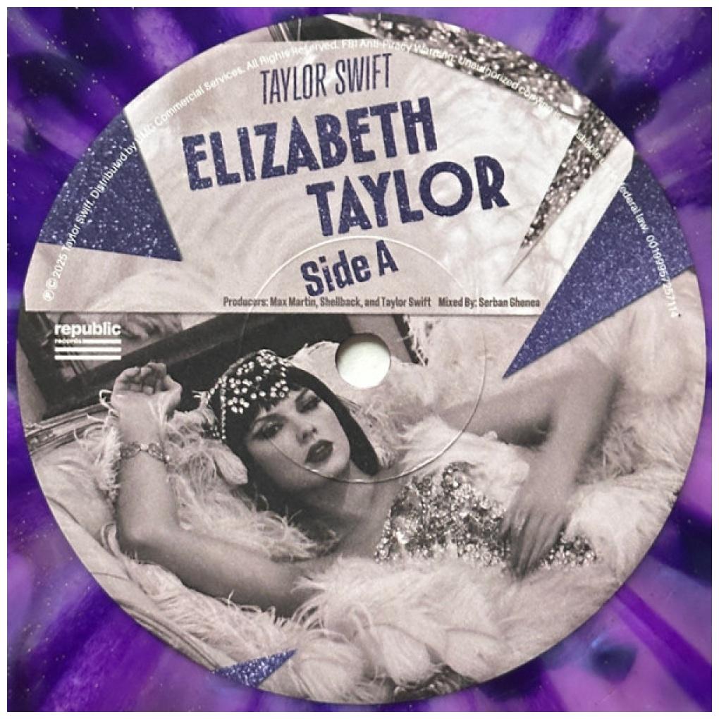 TAYLOR SWIFT - ELIZABETH TAYLOR (7" SINGLE) (RSD EXCLUSIVE) (VIOLET GLITTER VINYL) | VINILO