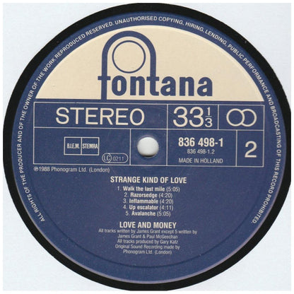 LOVE AND MONEY - STRANGE KING OF LOVE | VINILO USADO