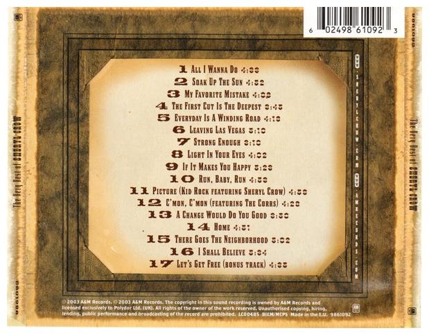 SHERYL CROW - THE VERY BEST | CD
