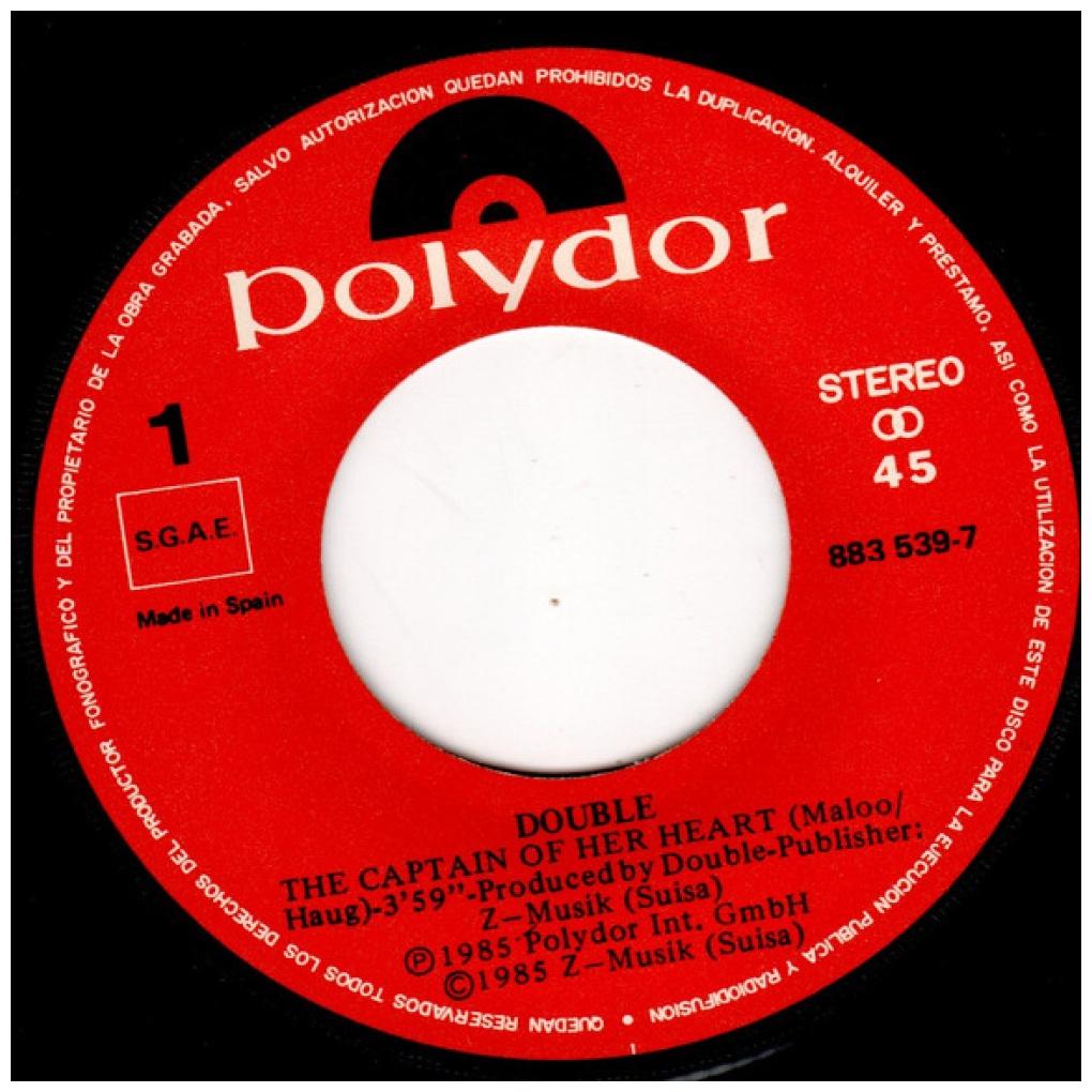 DOUBLE - THE CAPTAIN OF THE HEART | 7" SINGLE USADO