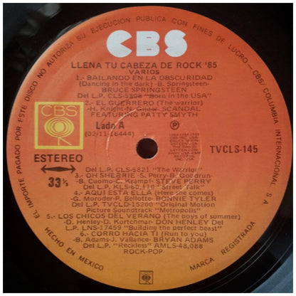 LLENA TU CABEZA DE ROCK - 1985 - VARIOS ARTISTAS | VINILO USADO