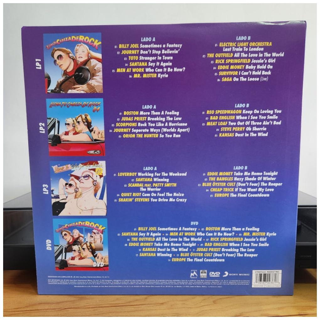 LLENA TU CABEZA DE ROCK - VARIOS ARTISTAS (3LP+DVD) (GERMANY) | VINILO